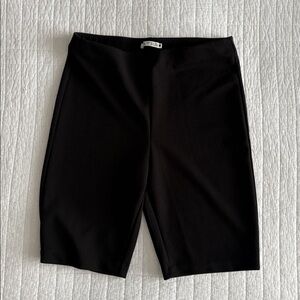 Black Zara Biker Short